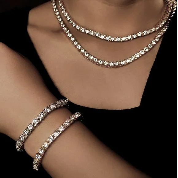 1pcs 8" Bracelet Emerald Crystals Square Box Chain - Picture 16 of 16